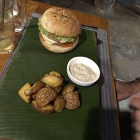 /!\ vegetarian tofu burger   at Banlle in Siem Reap