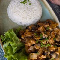Vegan Mushroom Lok Lak at Banlle in Siem Reap