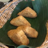 Crispy tofu. Go ahead. There is a surprise inside.  at Banlle in Siem Reap