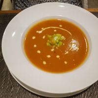 Tomato soup at Banlle in Siem Reap