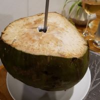 Icey coconut at Banlle in Siem Reap