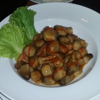 Mushroom lok lak at Banlle in Siem Reap