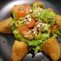 Deep fried crispy tofu  at Banlle in Siem Reap