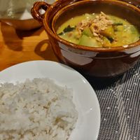 Veg Amok and rice at Banlle in Siem Reap
