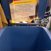 put worn-out jeans in here at Frau Többen in Muenster