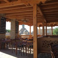 Terrace with view at Minzifa in Bukhara