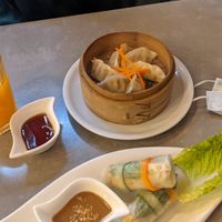 Dumplings and summer rolls at Quy Nguyen - Vegan Living in Berlin