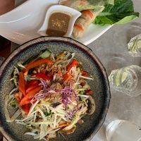 Summer rolls and salad -magic!!  at Quy Nguyen - Vegan Living in Berlin