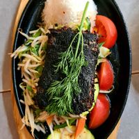 Seaweed filet filled with tofu 🌱👍 at Quy Nguyen - Vegan Living in Berlin