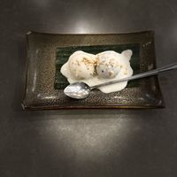 Dessert mango sesame ice cream #Veganuary at Quy Nguyen - Vegan Living in Berlin