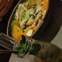 Udon Nudeln in Curry Erdnusssauce mit Tofu  at Quy Nguyen - Vegan Living in Berlin