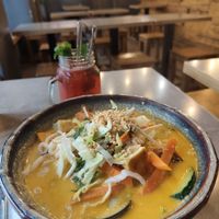 Udon coconut curry soup at Quy Nguyen - Vegan Living in Berlin