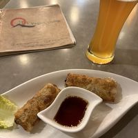 Cha Gio starter with NA beer  at Quy Nguyen - Vegan Living in Berlin