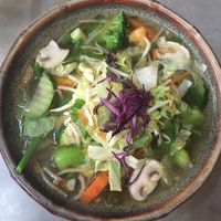 Pho Chay (rice noodles on the bottom)  at Quy Nguyen - Vegan Living in Berlin