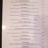 Veg options at Taste of The Himalayas in San Diego