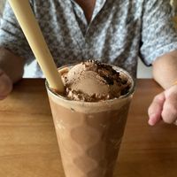 Chocolate milkshake  at Organico Fortuna in La Fortuna
