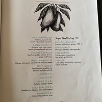 Menu at Organico Fortuna in La Fortuna