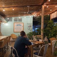 outside sitting area at Organico Fortuna in La Fortuna