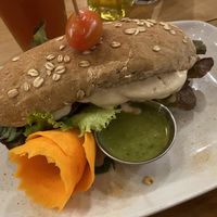 Caprese Sandwich (9$) at Organico Fortuna in La Fortuna