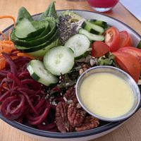 The garden salad #Veganuary at Organico Fortuna in La Fortuna