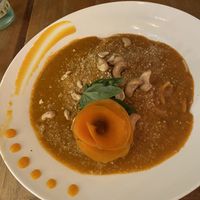 Creamy cashew pasta  at Organico Fortuna in La Fortuna