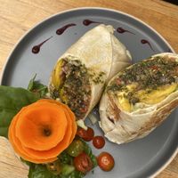 Tico burrito (recommend for breakfast!)   at Organico Fortuna in La Fortuna