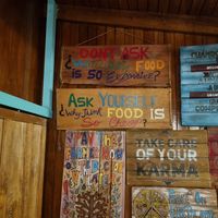 Decoration at Organico Fortuna in La Fortuna