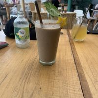 Chocobanana smoothie   at Organico Fortuna in La Fortuna
