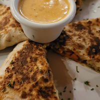 Spicy quesadilla at Organico Fortuna in La Fortuna