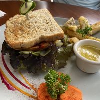 Falafel sandwich   at Organico Fortuna in La Fortuna