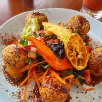 Peace and live dish (mainly salad, not super filling) at Organico Fortuna in La Fortuna