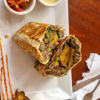 Vegan tuna burrito (didn't taste much like tuna, but was good, though) at Organico Fortuna in La Fortuna