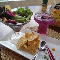 Pilz-Cheviche und Magic Tea at Organico Fortuna in La Fortuna