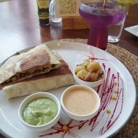 Spicy Quesadillas at Organico Fortuna in La Fortuna