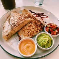 Quesadilla (with vegan cheese)  at Organico Fortuna in La Fortuna