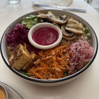 Rainbow bowl. So fresh and good!  at Organico Fortuna in La Fortuna