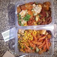 two takeaway boxes at Sattgrün in Essen