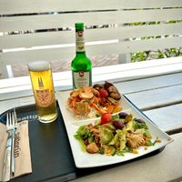 Wonderful weather, good beer and great food! at Sattgrün in Essen