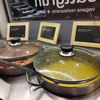 Range of soups at Sattgrün in Essen