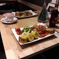 Cute tables providing a quaint talking environment at Sattgrün in Essen