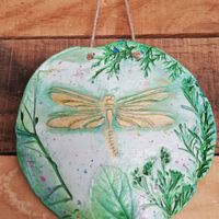 Beautiful crafts at La Libelula Vegan Cafe in Fuengirola