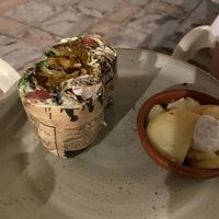 Kebab vegano at La Libelula Vegan Cafe in Fuengirola