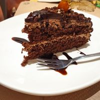 Tarta de mucho chocolate at La Libelula Vegan Cafe in Fuengirola
