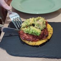 Arepa at La Libelula Vegan Cafe in Fuengirola