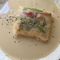 Thai spring roll  at La Libelula Vegan Cafe in Fuengirola