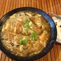 Sweet and sour noodle soup at Xiao shan fang Vegetarian Food in Taichung