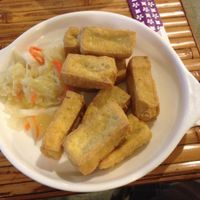 Fried tofu at Xiao shan fang Vegetarian Food in Taichung