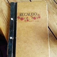 Menu at Recaudo in San Andres Cholula