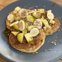 Pancakes with fruit #Veganuary at Recaudo in San Andres Cholula