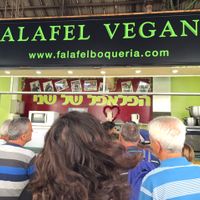 The place  at Falafel Vegano - Food Stall in Barcelona